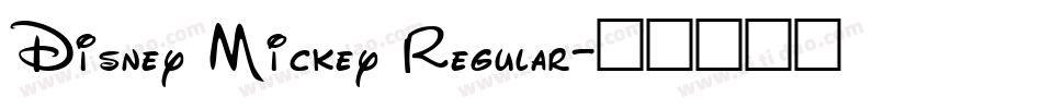 Disney Mickey Regular字体转换